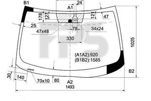 Скло автомобільне(вітрове) на 4008, ASX, C4 Aircross, Outlander Sport