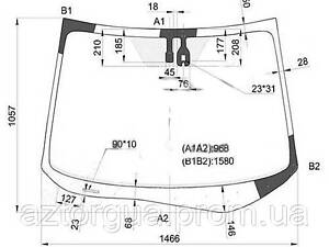 Скло лобове Pilkington для HONDA CRV 12-17 4011AGAIMV1P