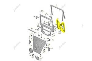 Стеклоподъемник электрический двери задней левой Touareg (2007-2010) рестайл, 7L0839461D