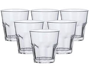 Склянки набір з 6 штук по 250 мл з товстим дном прозорий HP555