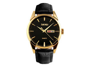 Skmei 9073GDBK-B Gold-Black men