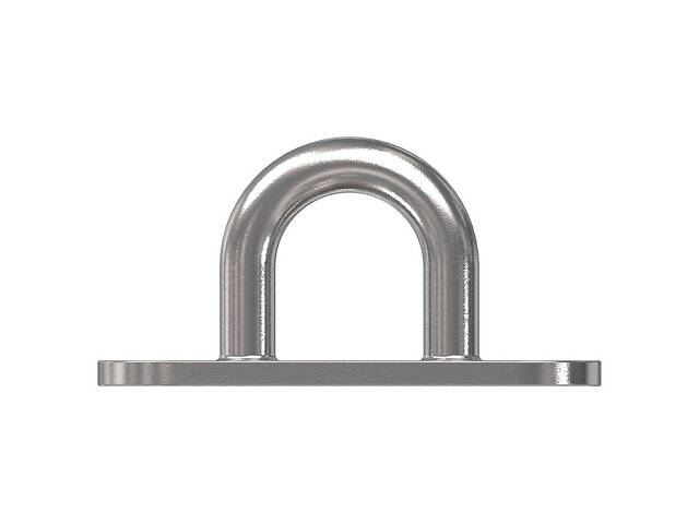 Скоба стаціонарна основа 45мм низька подовжена нержавіюча сталь [NM300NM38266004500] Metalvis - Фото 2