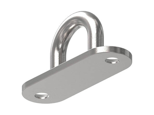 Скоба стаціонарна основа 45мм низька подовжена нержавіюча сталь [NM300NM38266004500] Metalvis - Фото 3