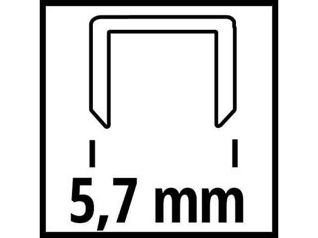 Дужки для будівельного степлера Einhell 5.7х40мм, 3000шт. (4137861) - Фото 2