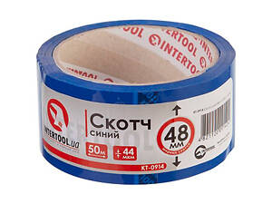 Скотч Intertool - 48мм x 50м x 44мкм синий