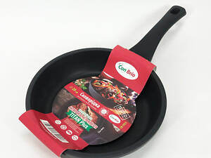 Сковорода 20 см Con Brio CB-2025 антипригарне покриття Titan Plus лита, сковорода якісна на плиту