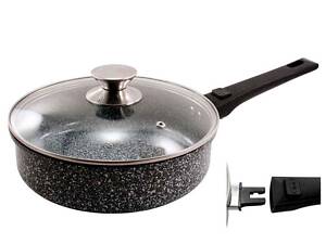 Сковорода ал. з кришкою 24см QD-FD524-L h=7см глибока зі знімною ручкою ТМ ZAUBERG