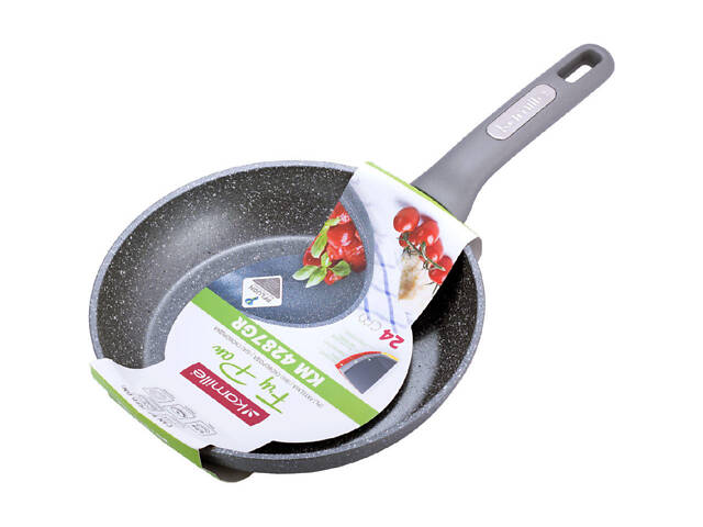 Сковорода антипригарная Kamille 240 мм Grey Marble 4287GR (4287GR) - Фото 2