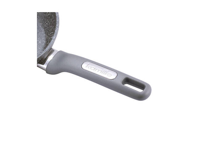 Сковорода антипригарная Kamille 240 мм Grey Marble 4287GR (4287GR) - Фото 5