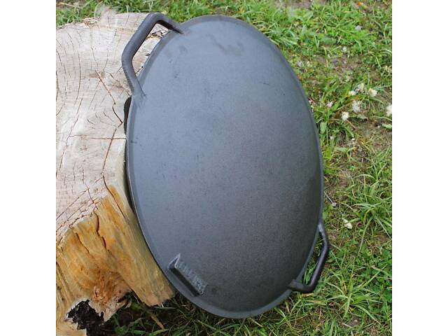 Сковорода чавунна 45 см із підставкою - Фото 9