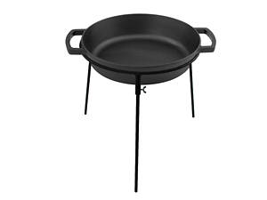 Сковорода чугунная Жаровня 340 х 70 мм с подставкой