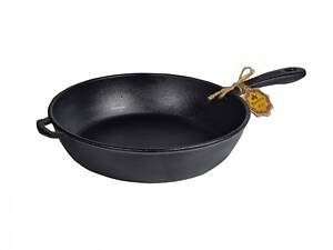 Сковорода чугунная литая 24*6 см Maysternya Т202Ук