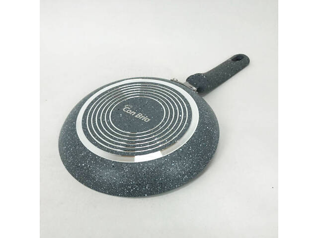 Сковорода для млинців Con Brio CB-1815 18 см, сковорода зручна на кухню, антипригарна сковорода - Фото 2