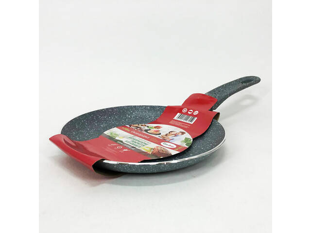 Сковорода для млинців Con Brio CB-1815 18 см, сковорода зручна на кухню, антипригарна сковорода - Фото 3