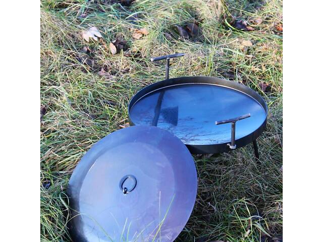 Сковорода для відпочинку на природі 50 см із кришкою та чохлом - Фото 2