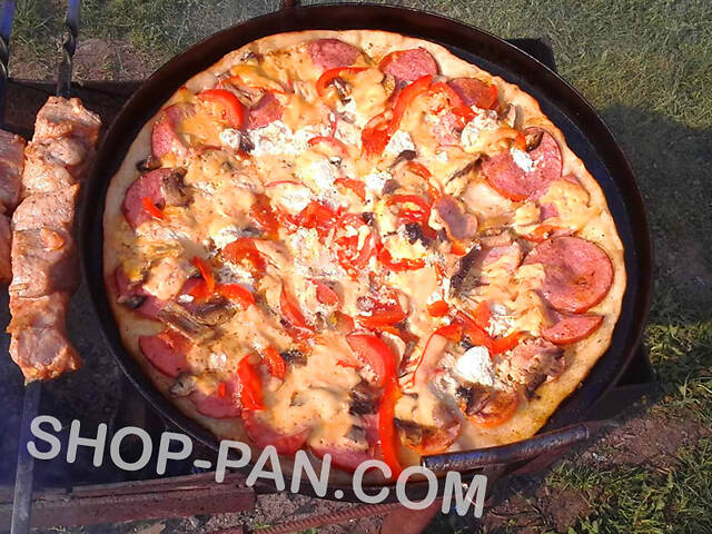 Сковорода для відпочинку на природі 50 см із кришкою та чохлом - Фото 8