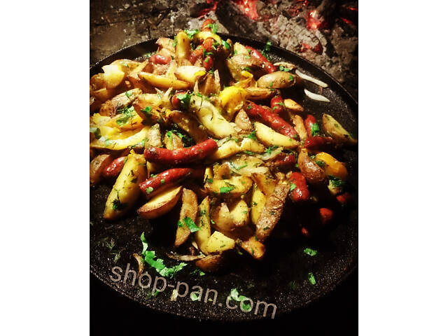 Сковорода для приготування на відкритому вогні 40 см - Фото 10