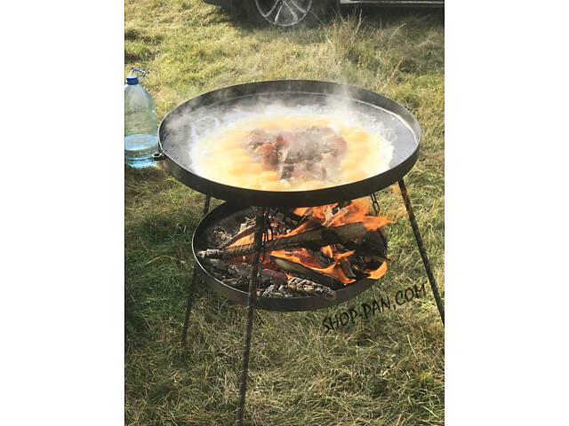 Сковорода-гриль із підставкою для вогню - Фото 2