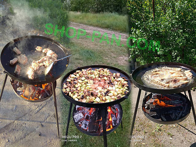 Сковорода-гриль із підставкою для вогню - Фото 6