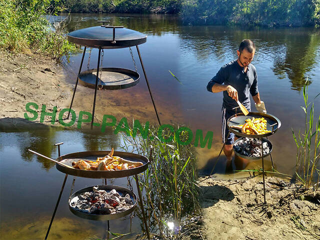 Сковорода-гриль із підставкою для вогню - Фото 9