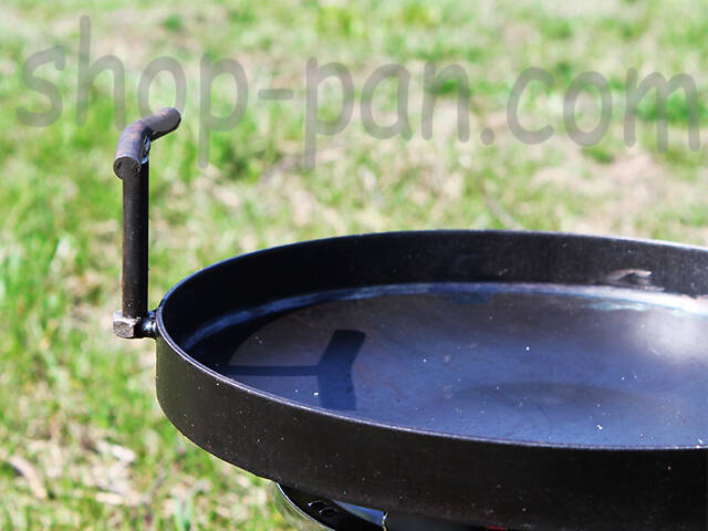 Сковорода маленька з кришкою та чохлом із диска борони туристична - Фото 8