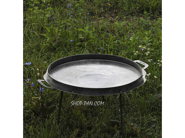 Сковорода Ромашка 50 см зі справжнього диска борони з бортом - Фото 7
