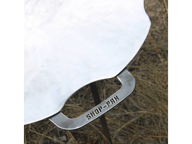 Сковорода з бортом Ромашка 40 см зі справжнього диска борони - Фото 4