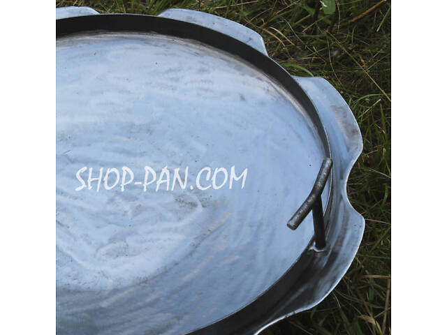 Сковорода з бортом Ромашка 40 см зі справжнього диска борони - Фото 6