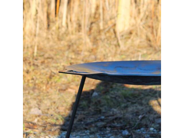 Сковорода-тарілка 48 см для багаття з ручками - Фото 5