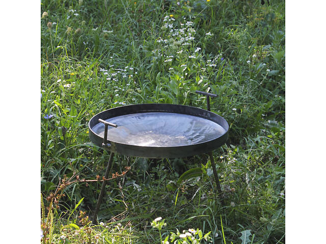 Сковорода з Б/У диска борони 55 см з бортом і кришкою в комплекті - Фото 3