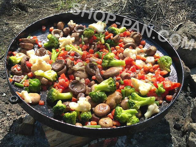 Сковорода з диска борони 50 см зі зручними знімними ручками - Фото 4