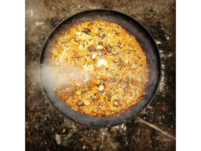 Сковорода з диска борони 50 см зі зручними знімними ручками - Фото 8