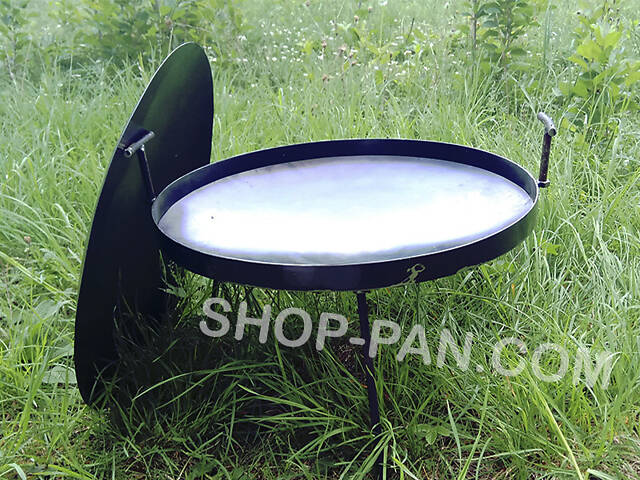 Сковорода з диска борони 50 см із кришкою та знімними ручками - Фото 5