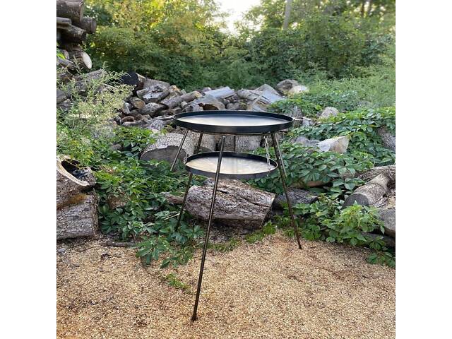 Сковорода з диска САДЖ з розбірними ніжками 40 см + Кришка - Фото 4