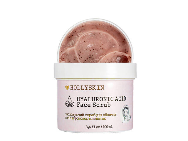 Скраб для лица Hollyskin Hyaluronic Acid Face Scrub с гиалуроновой кислотой 100 мл 0207h
