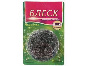 Скребок стальной нержавеющий 'Блеск'арт14гр (1 пач)