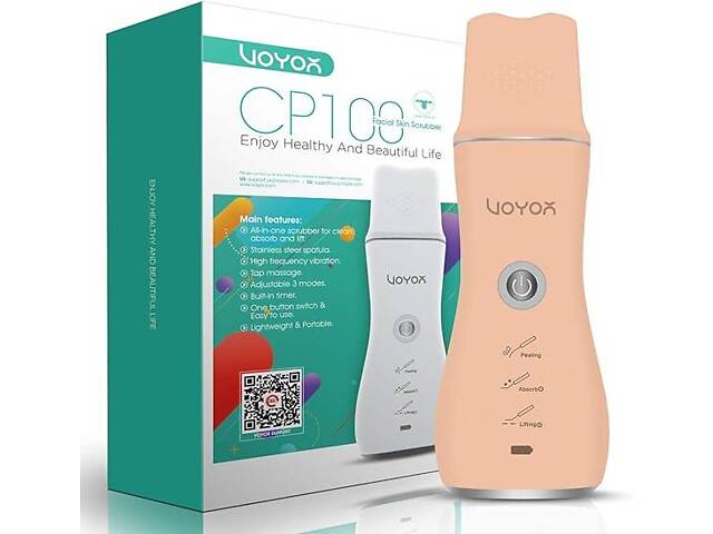 Скруббер для кожи лица VOYOR CP100, очиститель пор для лица для удаления черных точек,