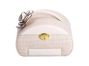 Коробка для украшений из эко кожи 3 яруса с замком органайзер для ювелирных изделий HP-5-21BE