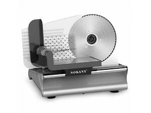 Слайсер професійний Sokany 500 Вт скиборізка для м'яса SK-446