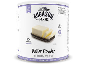 Вершкове масло з великим терміном придатності 10 років Augason Farms, сублімоване, 204 порції.