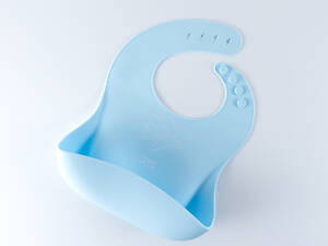 Слюнявчик силиконовый Gipfel GP-0342 27х21 см голубой