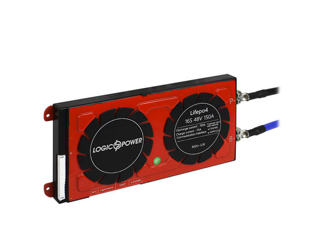 Smart BMS плата LP LiFePO4 48V 16S Dis 150A Ch 75A UART+RS485+CAN - Фото 2