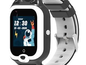 Розумний годинник дитячий Wonlex KT22 4G камера прослуховування геозона WI-FI GPS SIM Black (17004)