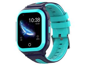 Смарт-часы детские Wonlex KT24S 4G камера прослушка геозона WI-FI GPS SIM Blue (17000)