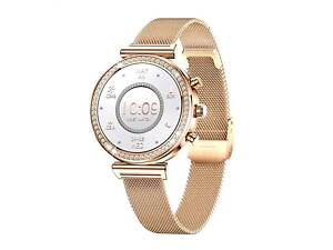 Смарт-часы женские Lemfo I110 стальной ремешок Gold (16732-hbr)