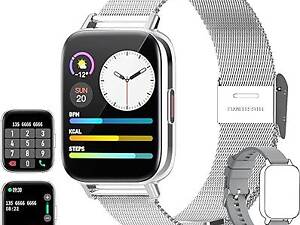 Смарт-годинник Taopon Smart Watch Водонепроникний розумний годинник зі спортивними режимами, Фітнес-трекер 2 ремінці