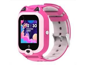 Смарт часы-телефон детские Wonlex KT22 4G WI-FI GPS SIM Pink (17005-hbr)