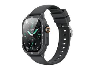 Смарт часы XO J12 AMOLED IP68 Bluetooth V5.3 300mAh Black