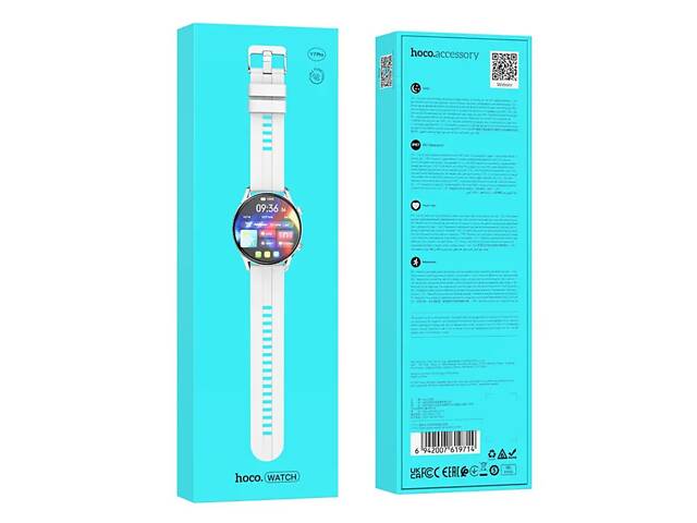 Смарт-годинник HOCO Y7 Pro Smart sports watch(call version) Metal Gray - Фото 6