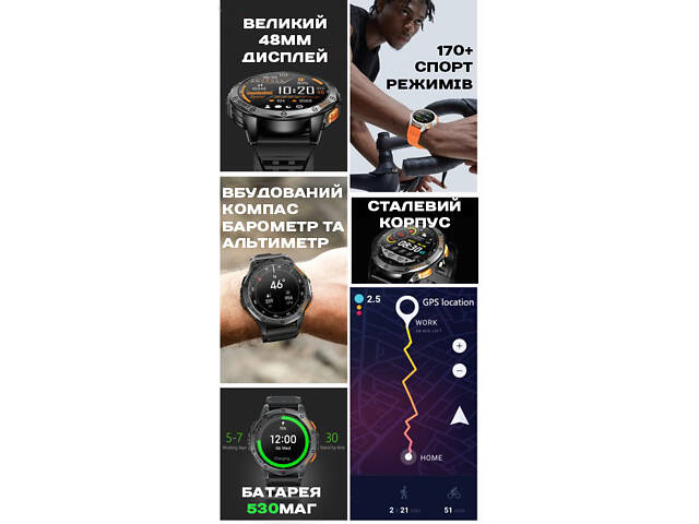 Smart GPS Max Black, 2 ремінці УЦІНКА - Фото 16